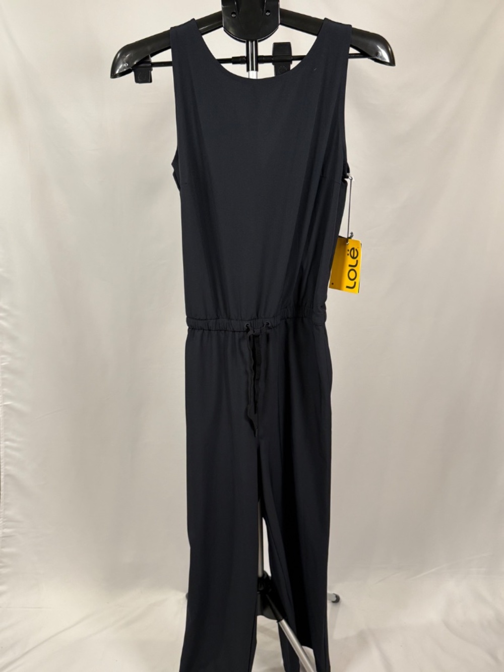 NWT Lolë Siobhan Black Sleeveless Jumpsuit Small